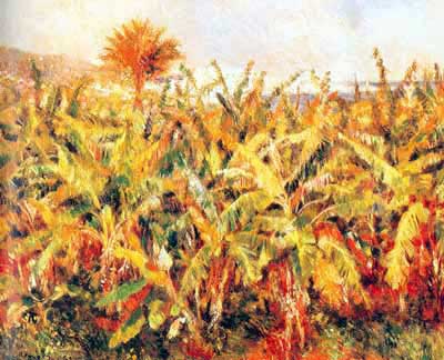 Pierre August Renoir Plantation de bananes reproduction-de-tableau