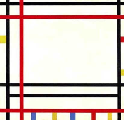 Piet Mondrian New York, New York reproduction-de-tableau