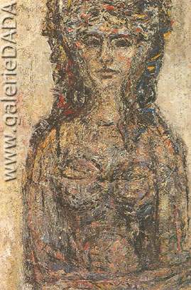 Rene Portocarrero Mujer en Blanco reproduction-de-tableau