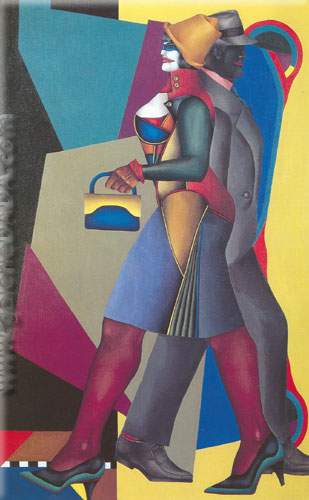 Richard Lindner Lune sur l'Alabama reproduction-de-tableau