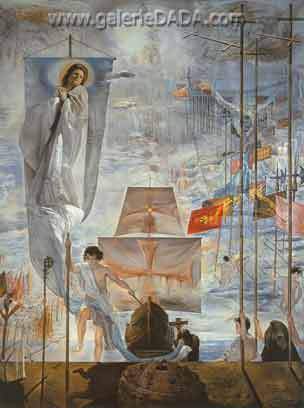 Salvador Dali La découverte de l'Amérique par Columbus reproduction-de-tableau