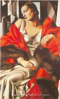 Tamara de Lempicka Portrait de MDE Boucard reproduction-de-tableau