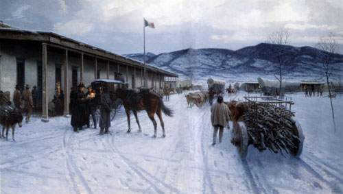 Tom Lovell Palais des Govenors reproduction-de-tableau