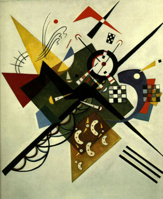 Vasilii Kandinsky Sur White II reproduction-de-tableau