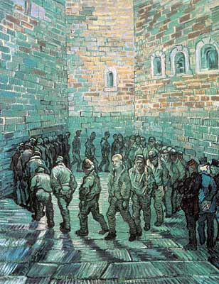 Vincent Van Gogh La prison exercice Yard reproduction-de-tableau