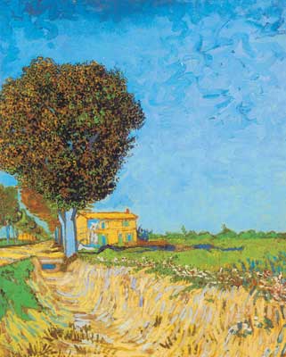 Vincent Van Gogh Une voie près d'Arles (Thick Impasto Paint) reproduction-de-tableau