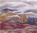 Alfred J. Casson Lever le brouillard reproduction de tableau