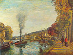 Camille Pissarro La Seine à Marly reproduction de tableau
