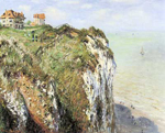Claude Monet Cliff à Dieppe reproduction de tableau