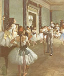 Edgar Degas La classe de danse reproduction de tableau