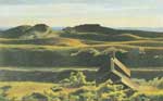 Edward Hopper Collines, Truro Sud reproduction de tableau
