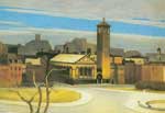 Edward Hopper Novembre, Washington Square reproduction de tableau