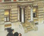 Edward Hopper Trottoirs de New York reproduction de tableau