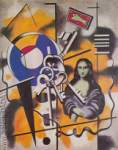 Fernand Leger Mona Lisa avec les clés reproduction de tableau