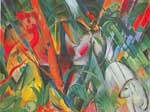 Franz Marc Pluie reproduction de tableau