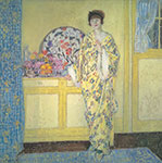 Frederick Frieseke La chambre jaune reproduction de tableau