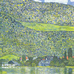 Gustave Klimt Litzberg sur l'Attersee reproduction de tableau