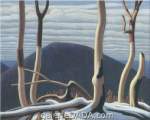 Lawren Harris Au-dessus du lac supérieur reproduction de tableau