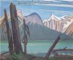 Lawren Harris Lac Emeraude montagnes Rocheuses reproduction de tableau