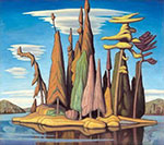 Lawren Harris île du Nord II reproduction de tableau