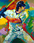 Leroy Neiman Mike Piazza reproduction de tableau