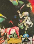 Marc Chagall Vers la Russie, les ânes et les autres reproduction de tableau