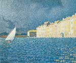 Paul Signac La tempête, Saint Tropez reproduction de tableau