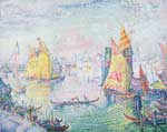 Paul Signac Le bassin de San Marco reproduction de tableau