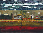 Peter Doig Roadhouse reproduction de tableau