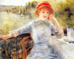 Pierre August Renoir Alphonsine Fournaise reproduction de tableau