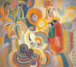 Robert & Sonia Delaunay Grande femme portugaise reproduction de tableau
