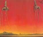 Salvador Dali Les éléphants reproduction de tableau