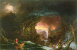 Thomas Cole Le voyage de la vie: la virilité reproduction de tableau
