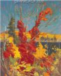 Tom Thomson Foilage d'automne reproduction de tableau