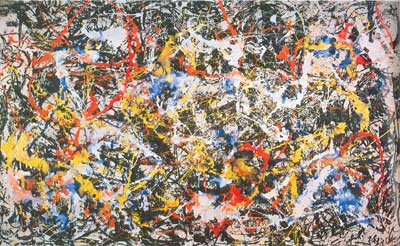Jackson Pollock, Blue Poles - Number 11 Fine Art Reproduction Oil Painting