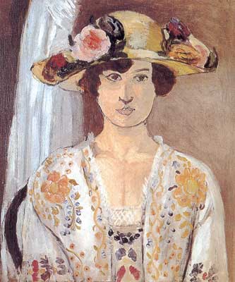 Woman with a Flowered Hat