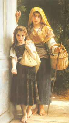 Adolphe-William Bouguereau, The Thank Offering Fine Art Reproduction Oil Painting