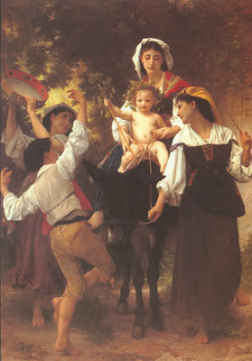 Adolphe-William Bouguereau, Return from the Harvest Fine Art Reproduction Oil Painting