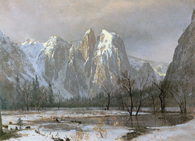Albert Bierstadt, In the Mountains Fine Art Reproduction Oil Painting