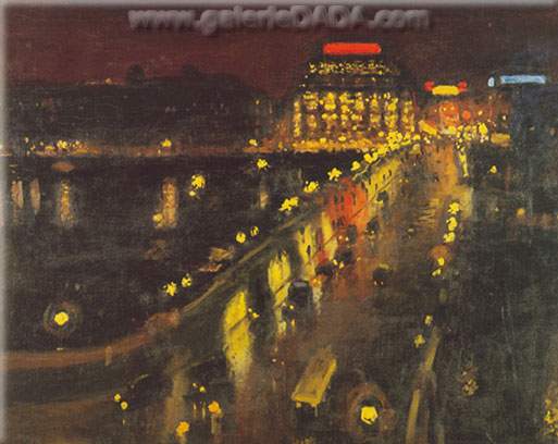 Albert Marquet, Le Pont Neuf sous la Neige La Nuit Fine Art Reproduction Oil Painting