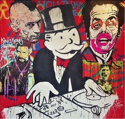 Alec Monopoly, DJ Fine Art Reproduction Oil Painting