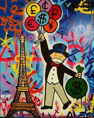 Alec Monopoly, Paris Fine Art Reproduction Oil Painting