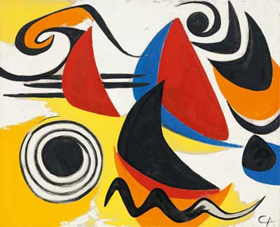 Alexander Calder, Boomerangs and Snakes  Fine Art Reproduction Oil Painting