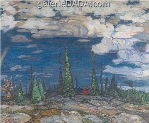 Alexander Y. Jackson, Winter: Lislet Quebec Fine Art Reproduction Oil Painting