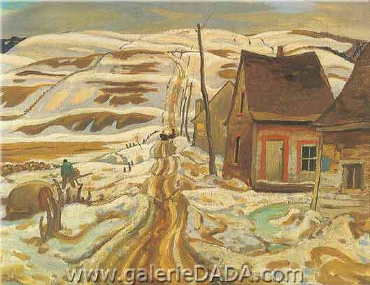 Alexander Y. Jackson, A Quebec Farm Fine Art Reproduction Oil Painting