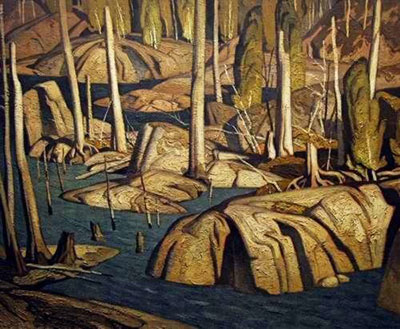 Alfred J. Casson, Backwater Fine Art Reproduction Oil Painting