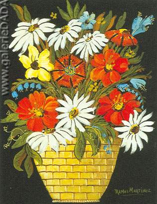 Alfredo Ramos Martinez, Flowers Fine Art Reproduction Oil Painting