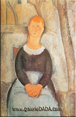 Amedeo Modigliani, Portrait of a Girl Fine Art Reproduction Oil Painting