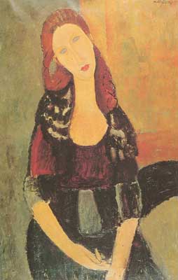Amedeo Modigliani, Jeanne Hebuterne Fine Art Reproduction Oil Painting