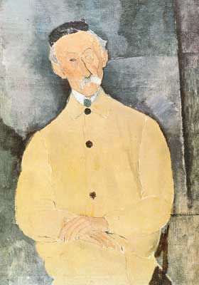 Amedeo Modigliani, Monsieur Lepoutre Fine Art Reproduction Oil Painting